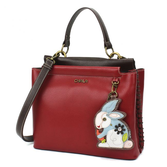 CHALA Charming Satchel Purse with Rabbit is the most adorable animal themed purse you will ever own. Perfect for rabbit and hangbag lovers!