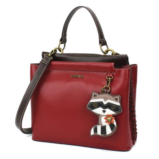 CHALA Charming Satchel Raccoon Purse is the most adorable handbag you'll ever own! Adorable Crossbody for nature lovers!