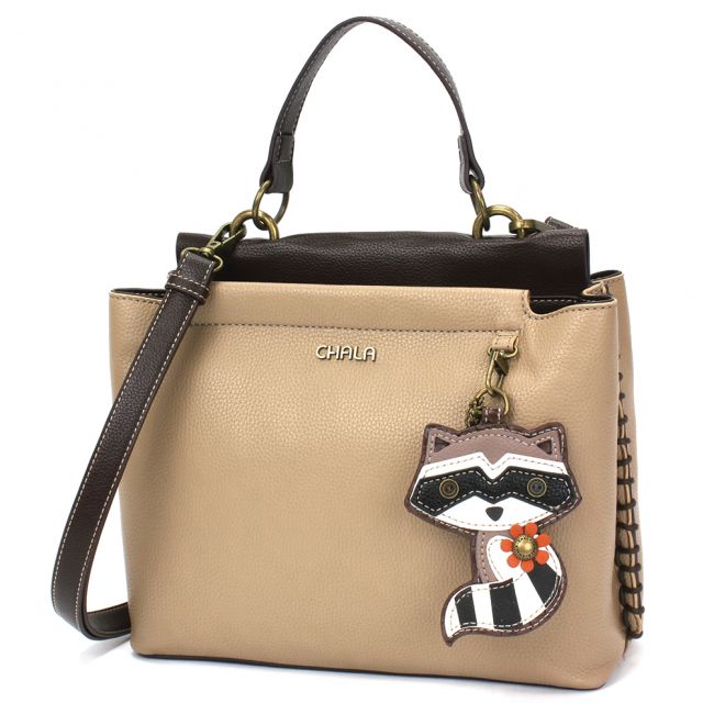 CHALA Charming Satchel Raccoon Purse is the most adorable handbag you'll ever own! Adorable Crossbody for nature lovers!