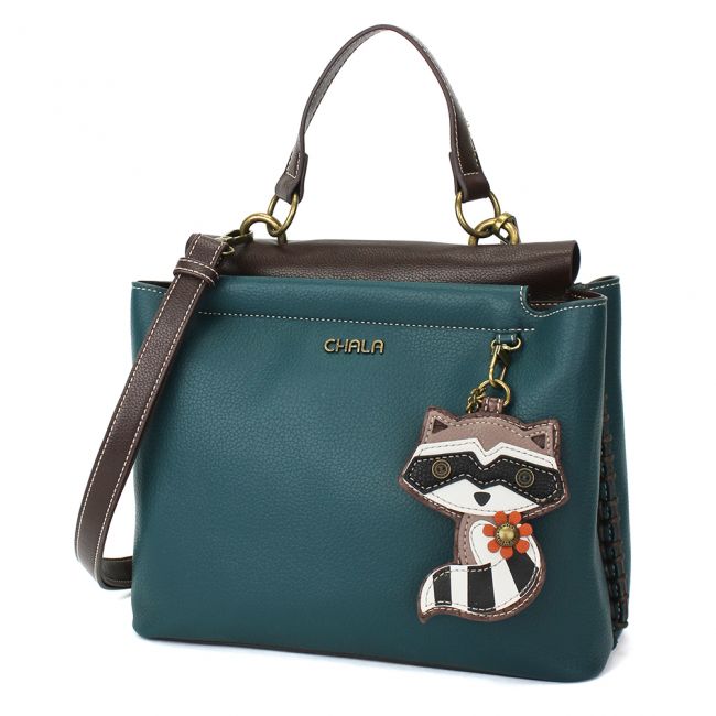 CHALA Charming Satchel Raccoon Purse is the most adorable handbag you'll ever own! Adorable Crossbody for nature lovers!