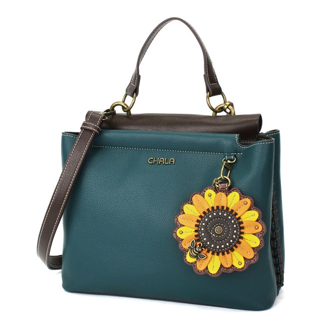 Adorable CHALA Handbag with Sunflower is the perfect gift for lovers of sunflowers or nature. CHALA Sunflower Purse makes a wonderful present for any occasion. 