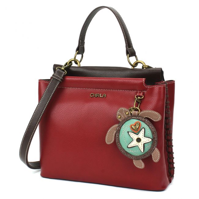 CHALA Charming Crossbody Satchel Sea Turtle Purse is the perfect handbag for all lovers of turtles, seas and oceans.