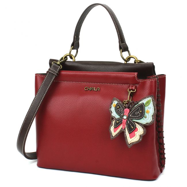 Chala Charming Satchel Handbag with an adorable butterfly is the most adorable purse you'll ever carry.