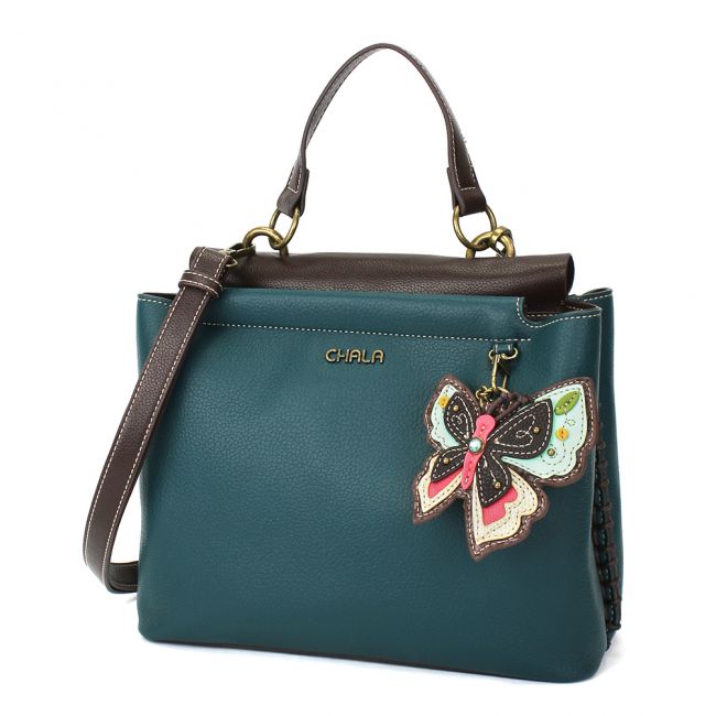 Chala Charming Satchel Handbag with an adorable butterfly is the most adorable purse you'll ever carry.