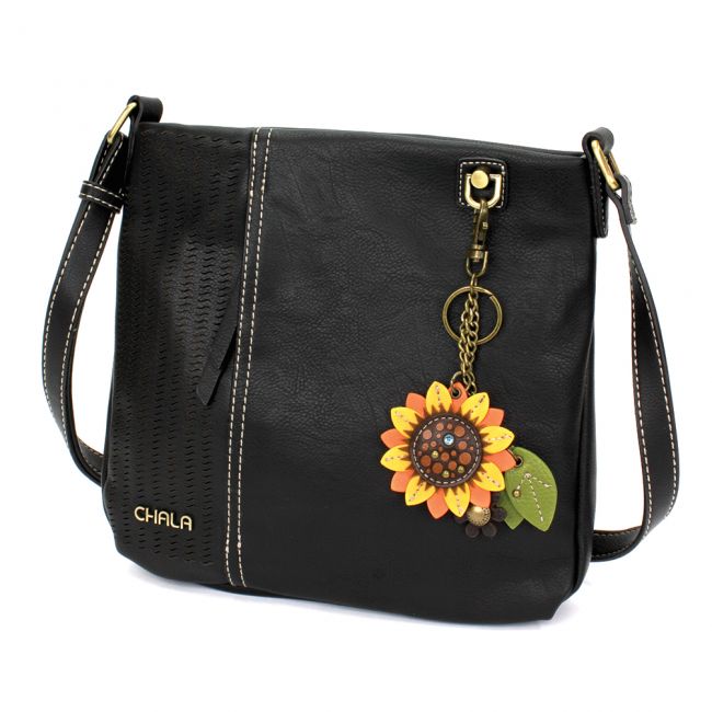 CHALA BROWN SUNFLOWER CRISS CELL PHONE CROSSBODY PURSE RFID PROTECTION for  sale online
