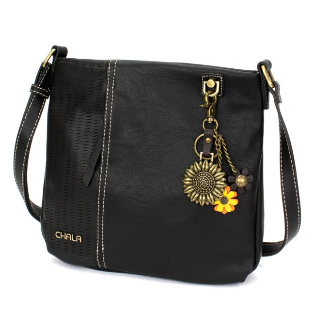 Chala Laser Cut Metal Sunflower Purse in Plum. The most adorable crossbody bag you'll ever own.