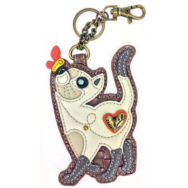 CHALA Siamese Cat Keyfob Adorable Keychain | Enchanted Memories