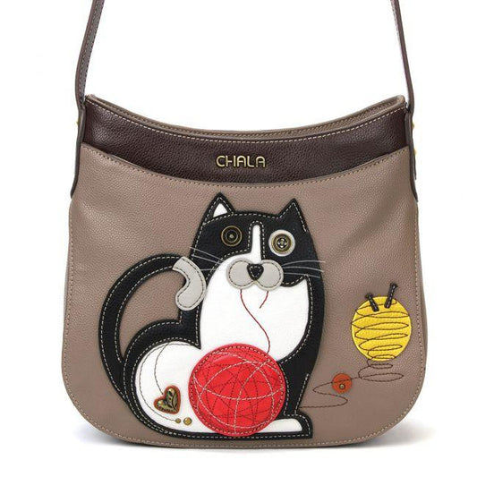 CHALA Tuxedo Cat Handbag Purse Black and White Cat | Enchanted Memories