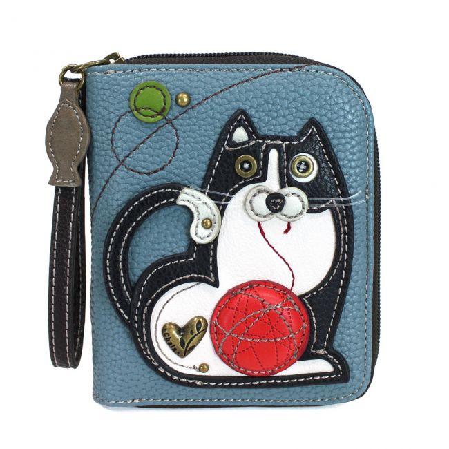 CHALA Tuxedo Cat Wallet Black and White Cat Wallet Billfold | Enchanted Memories