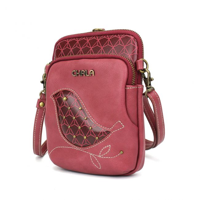 Chala Criss Crossbody Shoulder Bag Handbag - Bird Berry