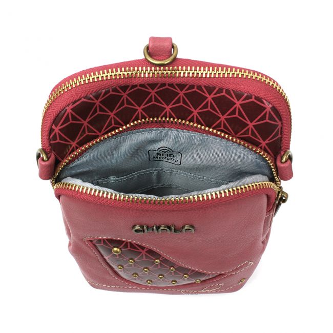 Criss Crossbody - Bird - berry - chala handbags