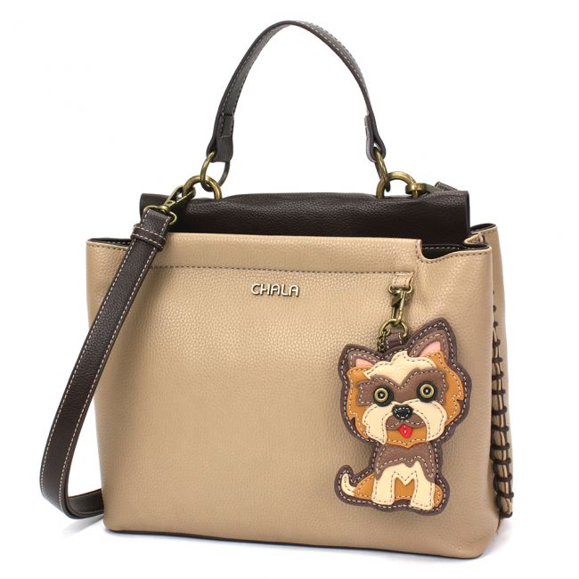 CHALA Yorkie Charming Satchel Handbag the perfect gift for Yorkshire Terrier Lovers or any dog lovers