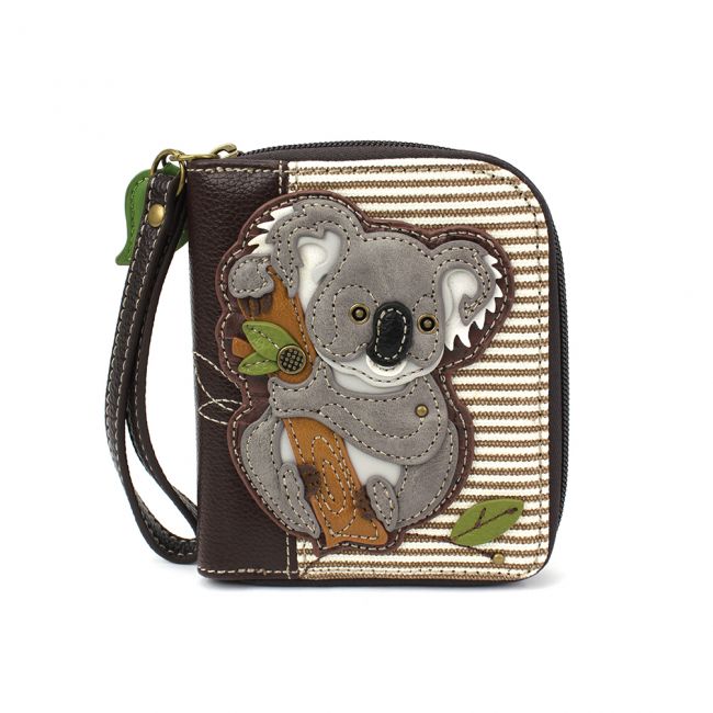 CHALA Zip Around Wallet Koala is the most adorable wallet you will ever own. The perfect animal theme wallet you will ever own.