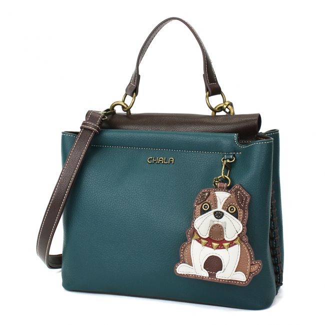 CHALA Charming Satchel Bulldog Handbags the perfect gift for animal lovers especially English Bulldog Lovers