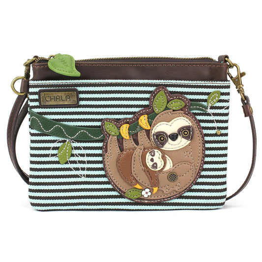 Chala Sloth and Baby Mini Crossbody Bag