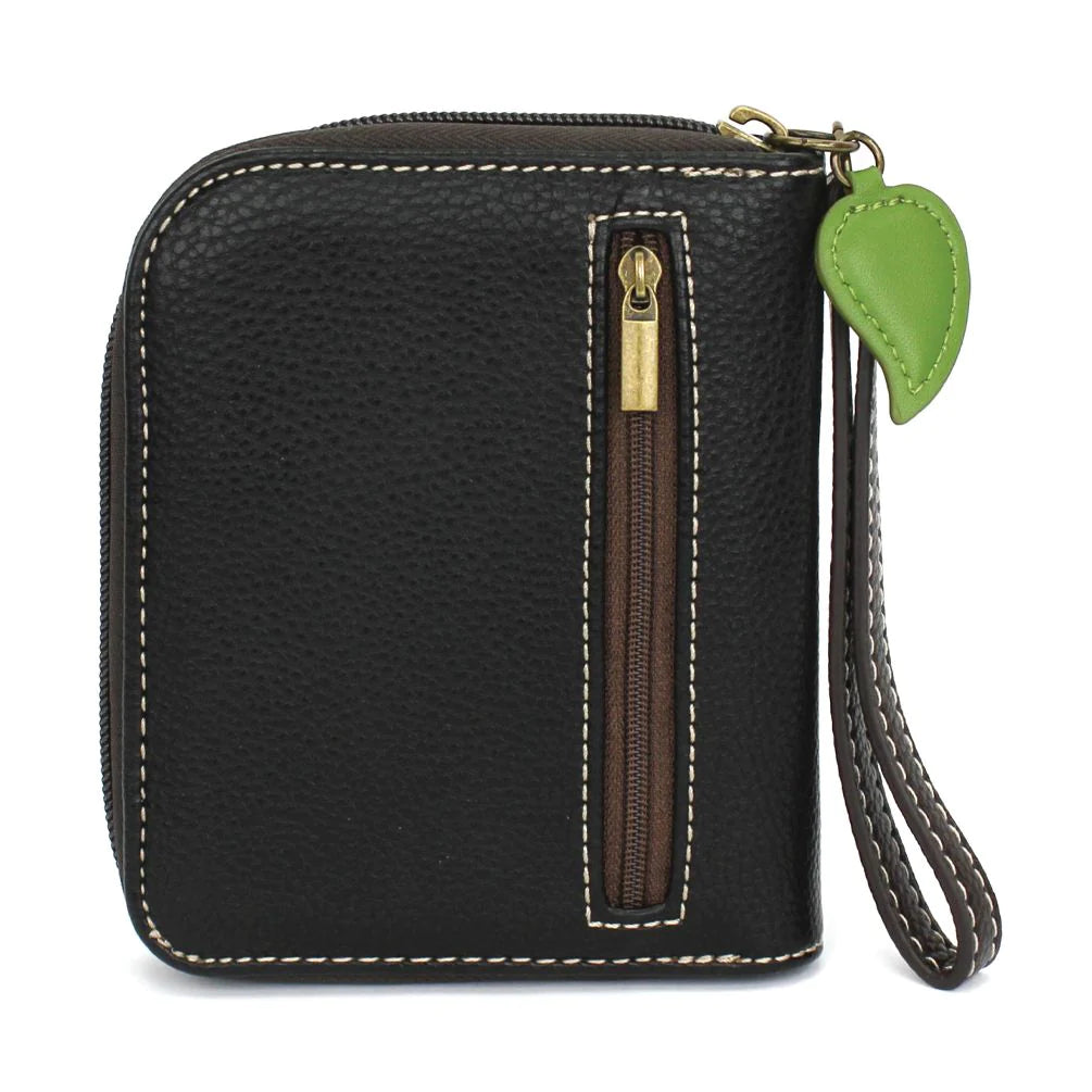 Chala Black Wristlet Wallet Dragonfly is the perfect gift for dragonfly and nature lovers.