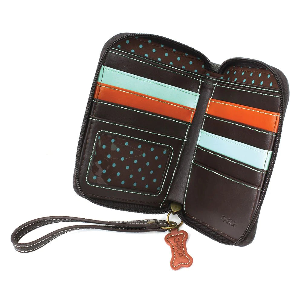 Chala Dog Paw Black and White Wallet is the perfect gift for dog lovers. 