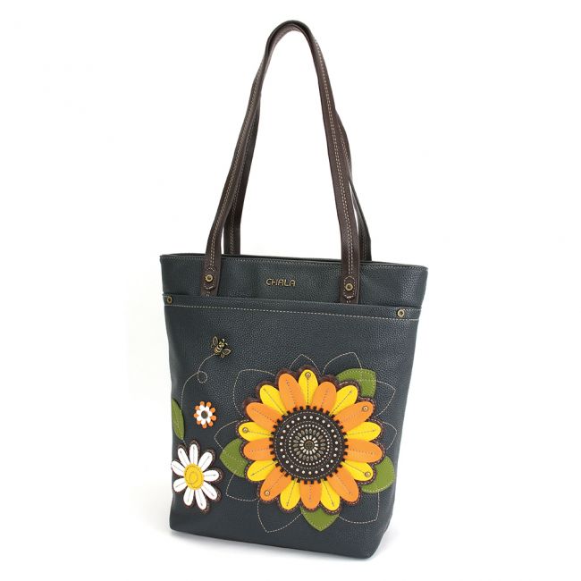Chala Deluxe Everyday Tote with Sunflower is the cutest tote bag you'll ever own. Get one of these adore shoulder bags for yourself, or purchase this unique handbag for a friend or family member. You're going to love it! 