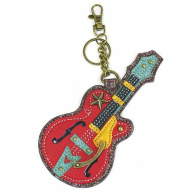 CHALA Guitar Key Fob, Coin Purse, Purse Charm | Enchanted Memories, Custom Engraving & Unique Gifts