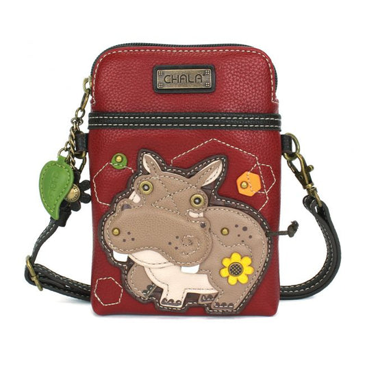 Chala Hippo Cellphone Crossbody Case - the most adorable cellphone case you will ever own. Perfect for Hippo lovers!