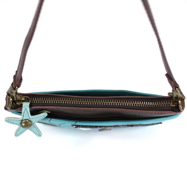 Chala Whale Mini Crossbody Purse - the cutest shoulder bag you will ever own. Perfect handbag for ocean, sea and whale lovers.