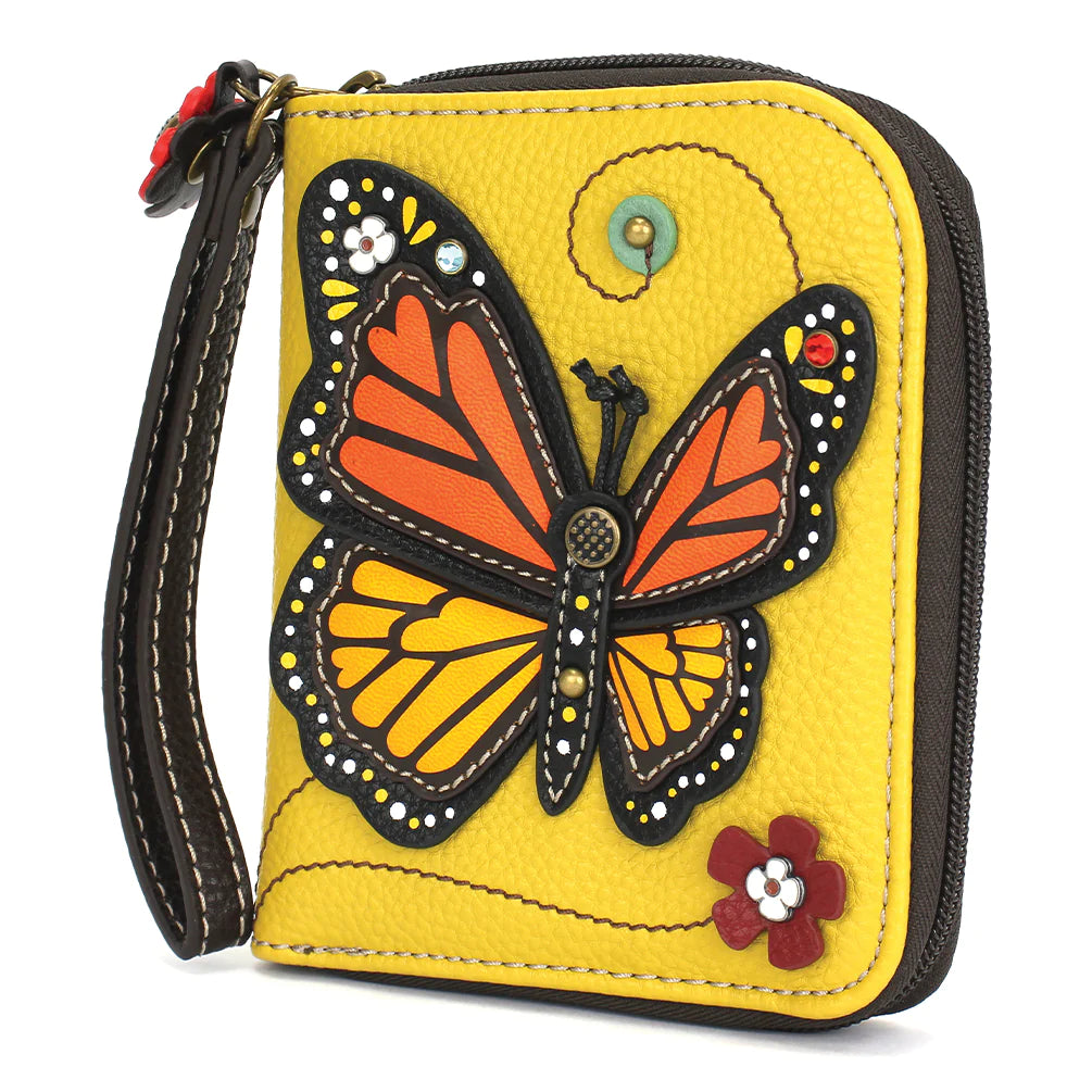 Chala Monarch Butterfly Zip Around Wallet is the perfect gift for butterfly lovers.
