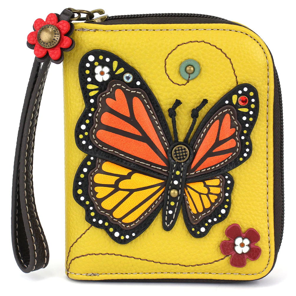 Chala Monarch Butterfly Zip Around Wallet is the perfect gift for butterfly lovers.