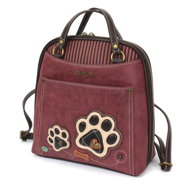 These Chala Backpacks are perfect for any dog lover you know. A dog paw adorns the front of this adorable Chala Backpack. Fun, fashionable and fantastic quality. 