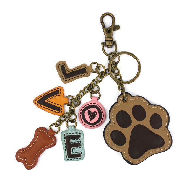 Dog Lovers Keychain made by Chala. The perfect keychain and affordable gift for all the dog lovers on your list.