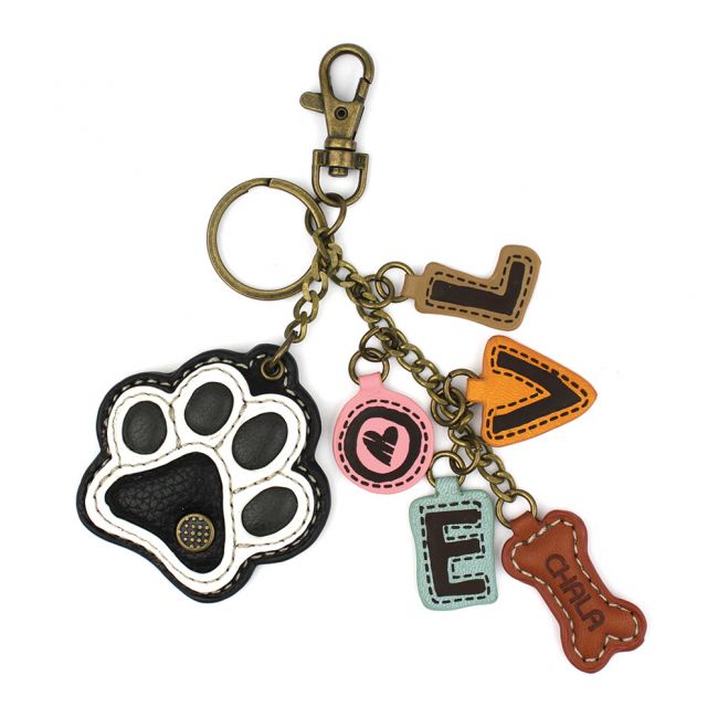 Dog Lovers Keychain made by Chala. The perfect keychain and affordable gift for all the dog lovers on your list.