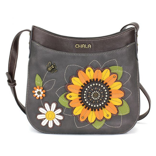 Chala Sunflower Crescent Crossbody Shoulder Bag is just beautiful and one you'll be proud to carry every single day.