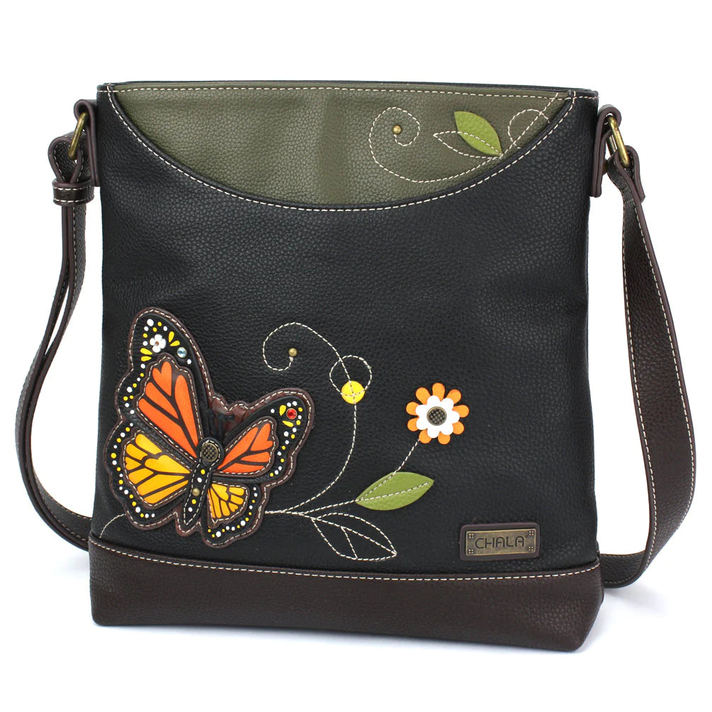 Our Chala Monarch Butterfly Sweet Messenger is the perfect purse for butterfly lovers. Order your nature lovers shoulder bag now. 