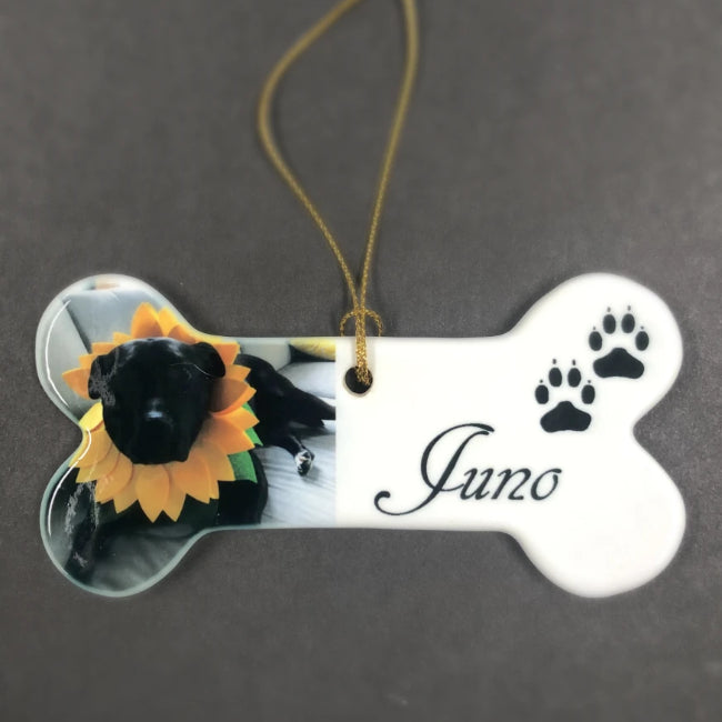 Personalized Photo Dog Ornament with Picture of your best friend Custom Picture Gifts for Dog Lovers | Enchanted Memories, Custom Engraving & Unique Gifts