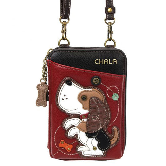 CHALA Crossbody Cell Phone Case/Wallet - Dog - Enchanted Memories, Custom Engraving & Unique Gifts