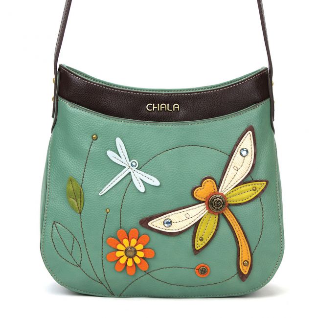 CHALA Dragonfly Crescent Crossbody - Enchanted Memories, Custom Engraving & Unique Gifts