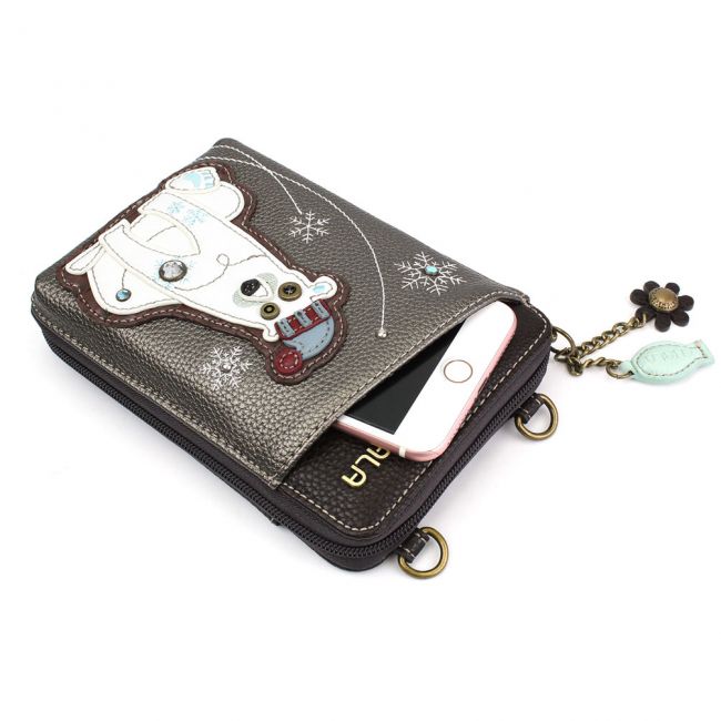 CHALA Crossbody Cell Phone Case/Wallet - Polar Bear - Enchanted Memories, Custom Engraving & Unique Gifts