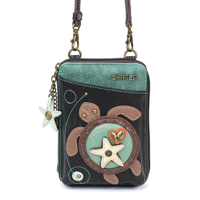 CHALA Crossbody Cell Phone Case/Wallet - Sea Turtle - Enchanted Memories, Custom Engraving & Unique Gifts