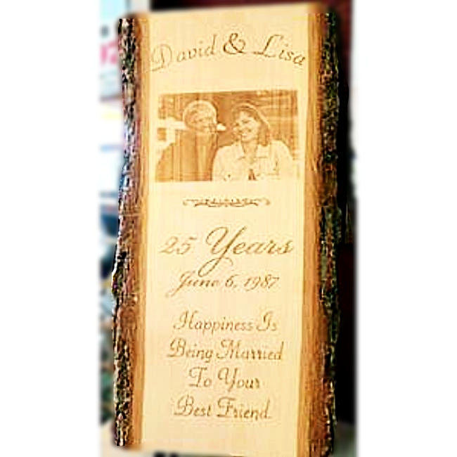 Engraved Couples Photo Wooden Plaque Etched with Your Own Photograph Makes the Perfect Wedding or Anniversary Gift  | Enchanted Memories, Custom Engraving & Unique Gifts