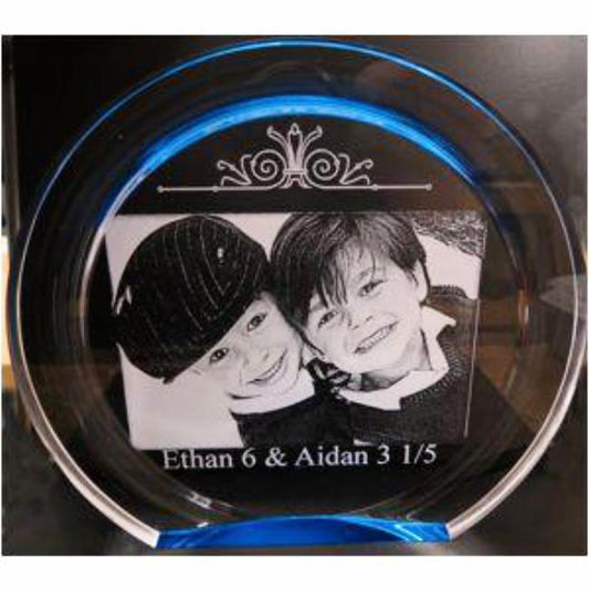 Engraved Kids Photo Etched Gift for Parents or Grandparents | Enchanted Memories, Custom Engraving & Unique Gifts