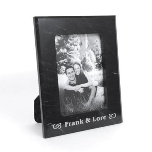 Engraved Marble Picture Frame for Wedding Anniversary Corporate Gift for Special Photo