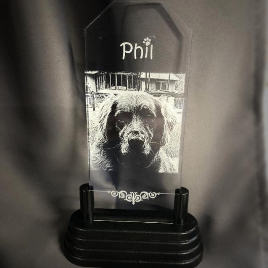 Engraved Pet Photo Gift Lights Up In Memory Of | Enchanted Memories, Custom Engraving & Unique Gifts