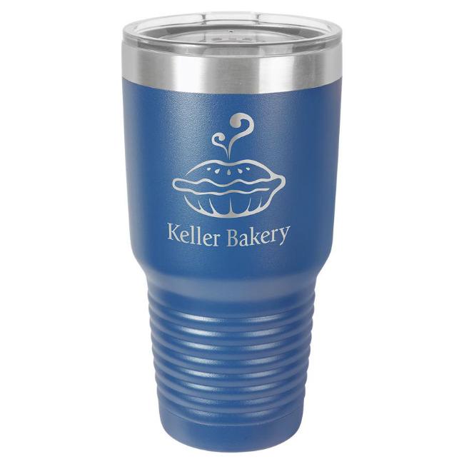 Engraved Yeti Style Insulated Tumbler Mug Stainless Steel Blue Personalized | Enchanted Memories, Custom Engraving & Unique Gifts