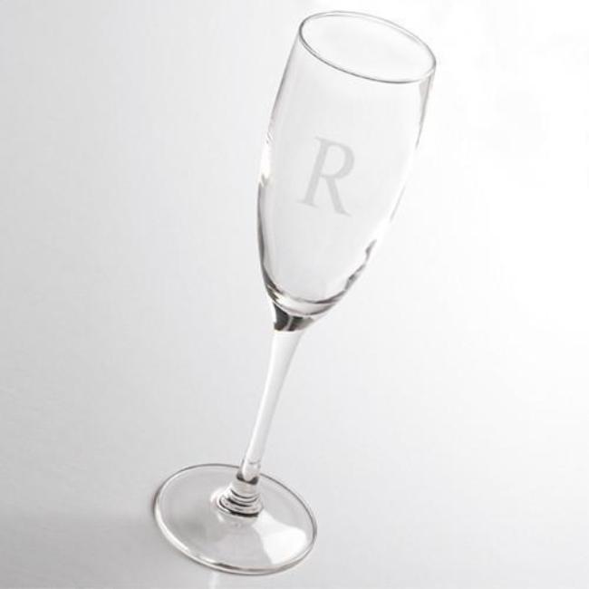 Etched Champagne Toasting Flutes Personalized for Wedding or Anniversary Celebration Party Engraved with your custom text