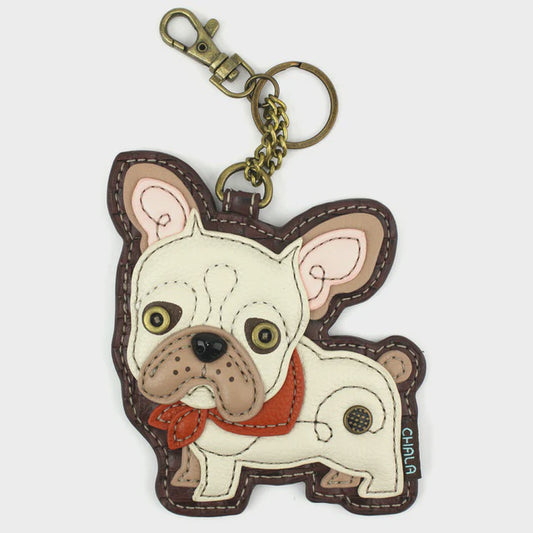 CHALA French Bulldog Keyfob, Coin Purse, Purse Charm