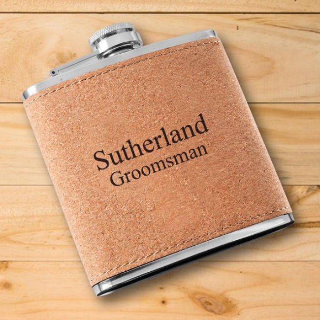 Personalized Cork Flask - Enchanted Memories, Custom Engraving & Unique Gifts