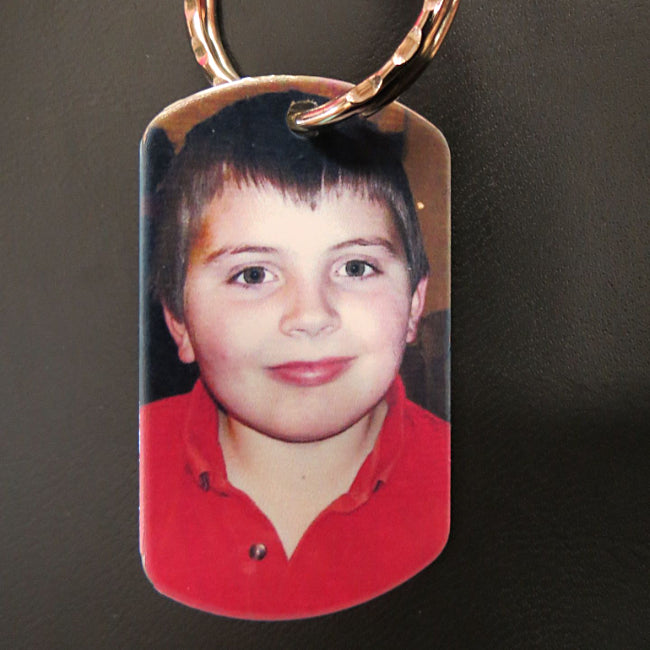 Personalized Photo Dog Tag Keychain or Necklace the perfect gift - Enchanted Memories, Custom Engraving & Unique Gifts