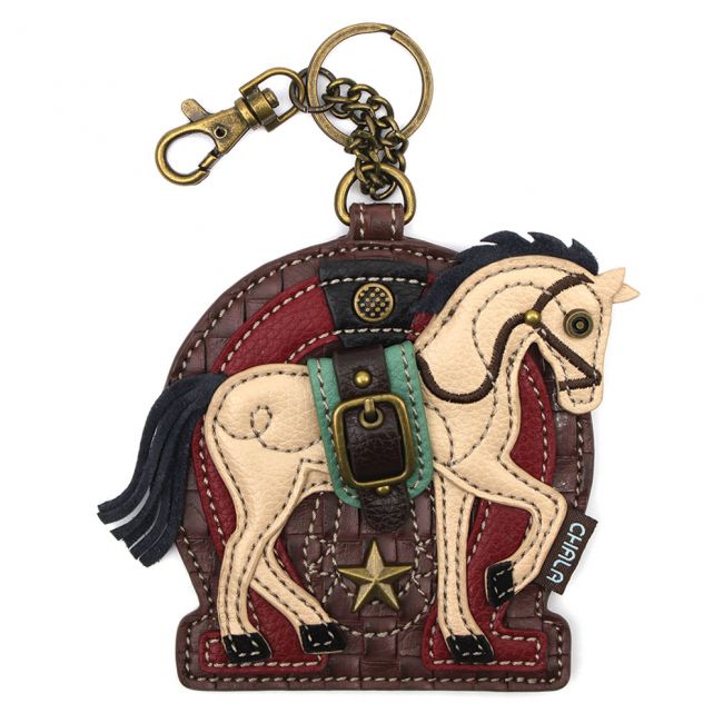 CHALA Horse Key Fob, Coin Purse, Purse Charm - Enchanted Memories, Custom Engraving & Unique Gifts