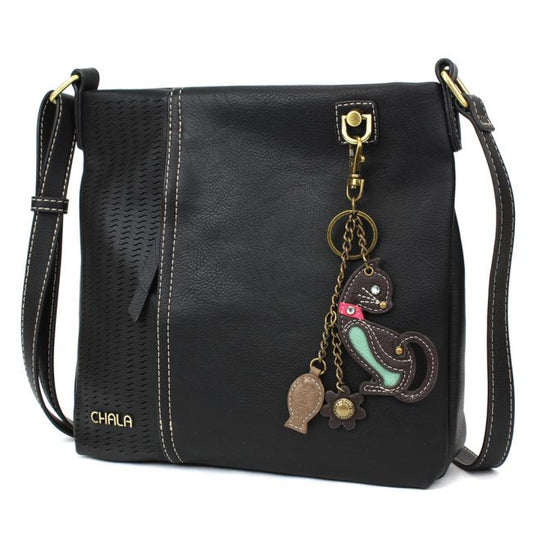 CHALA Laser Cut Crossbody with Cat Keychain - Enchanted Memories, Custom Engraving & Unique Gifts