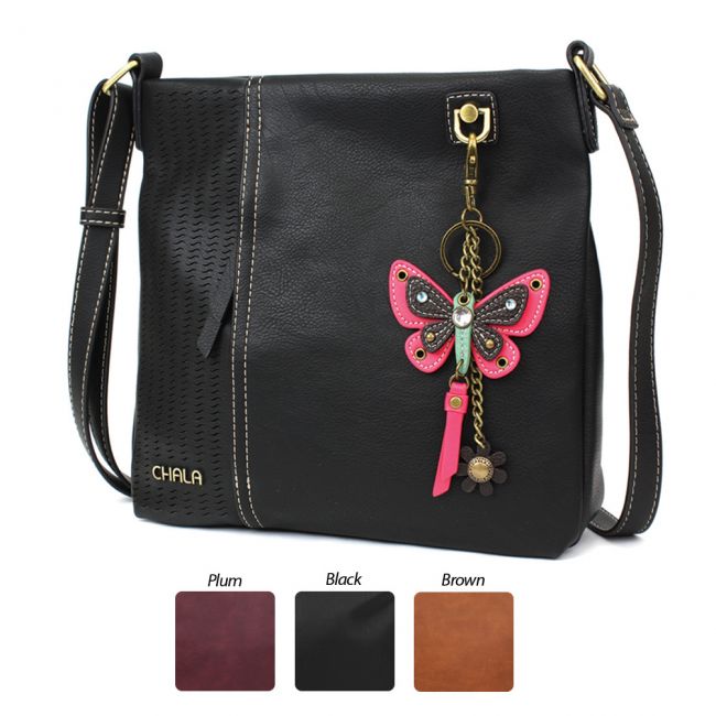 CHALA Laser Cut Crossbody with Butterfly Keychain - Enchanted Memories, Custom Engraving & Unique Gifts