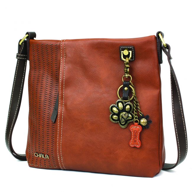 CHALA Laser Cut Crossbody with Metal Paw Keychain - Enchanted Memories, Custom Engraving & Unique Gifts